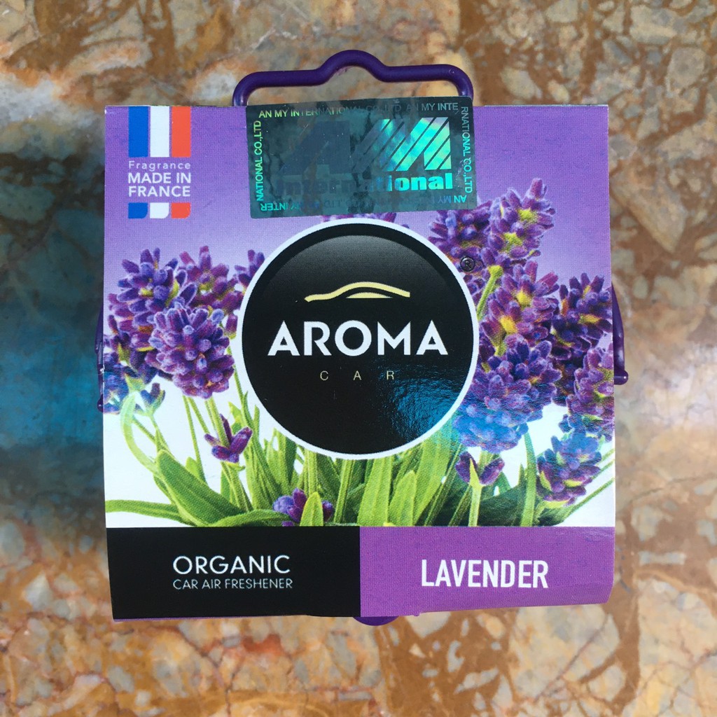 Sáp thơm khử mùi nội thất Ô Tô Aroma Car Organic Hàng Chính Hãng - Hương Lavender