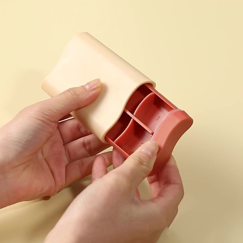 Hộp Đựng Thuốc Nhỏ 6 Ngăn Bằng Nhựa Chống Rò Rỉ Chống Bụi Tiện Dụng