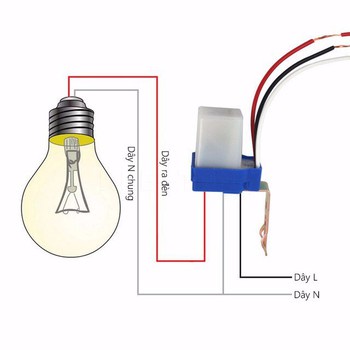 Công tắc cảm ứng ánh sáng AS 10 220V 10A cảm biến ánh sáng thông minh tự động bật tắt tiết kiệm điện SS-LS