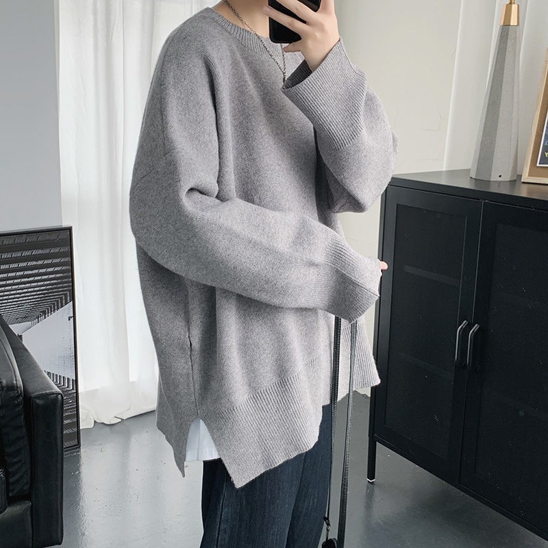 Áo Sweater Chui Đầu Xẻ Tà Màu Sắc Trẻ Trung Cho Nam | BigBuy360 - bigbuy360.vn