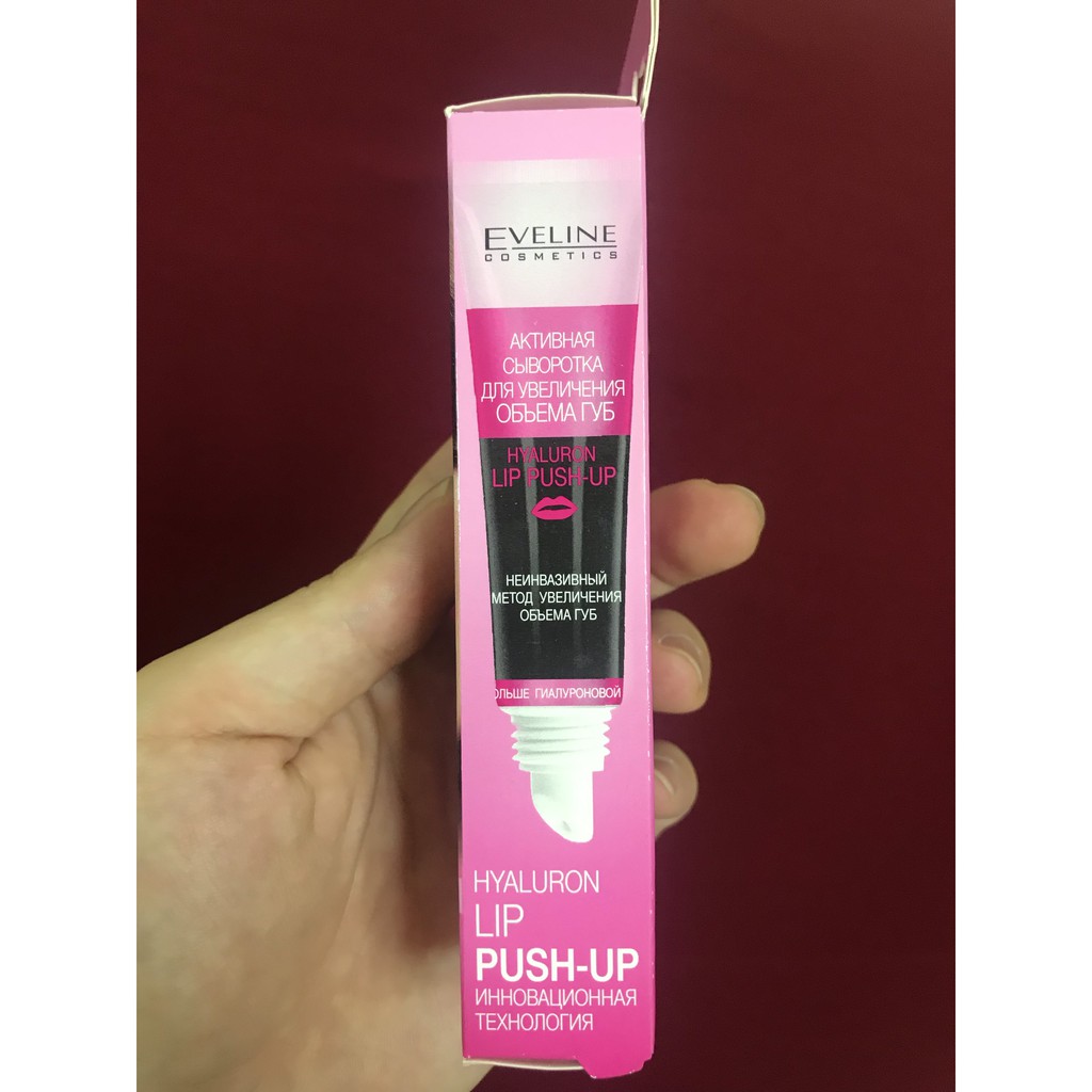 [SALE] [CAM KẾT 100% CHÍNH HÃNG] Serum Căng Mọng Môi Eveline Hyaluron Lip Push-Up Serum Nga 12ml