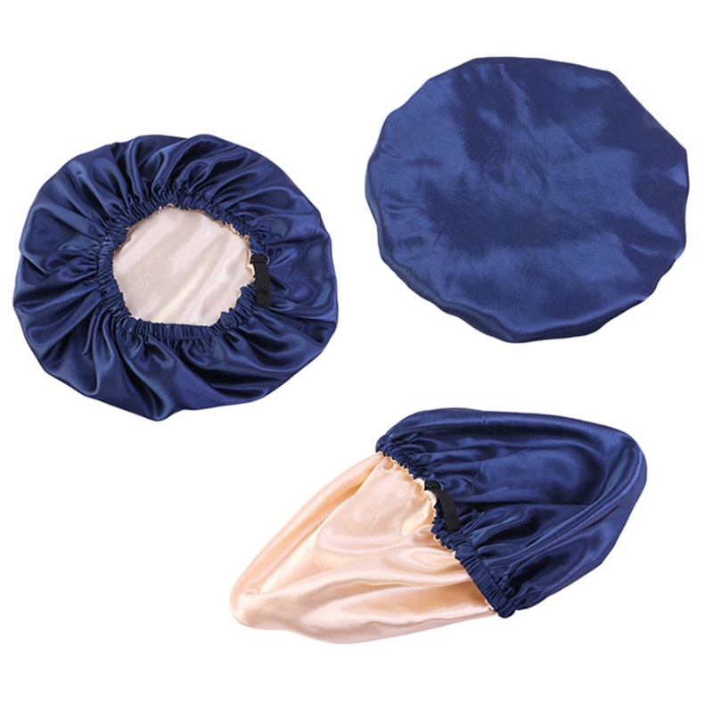 Mũ Satin Bonnets Mềm Mại Thoáng Khí Chống Trượt 10MK Dùng Khi Đi Ngủ / Rửa Mặt