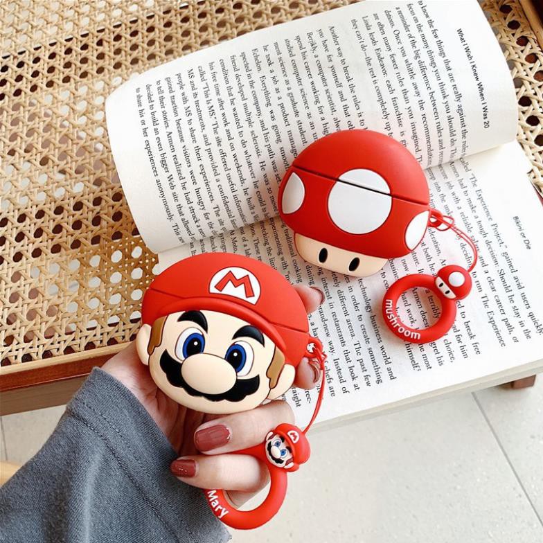 Bao case silicon chống sốc cho tai nghe Apple Airpods Pro kiểu dáng Super Mario hiệu HOTCASE - Hàng chính hãng