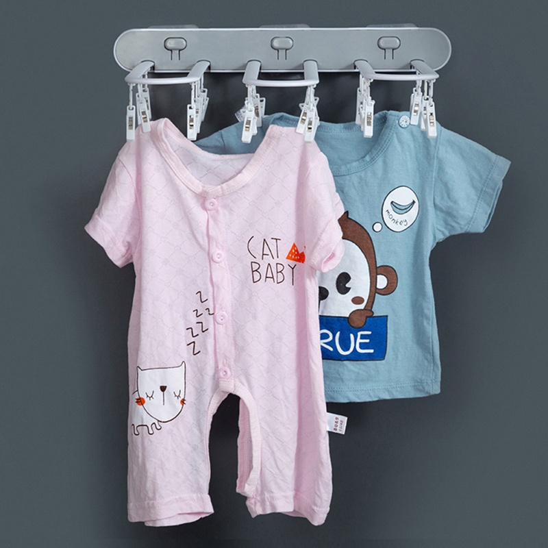 Móc Nhựa Phơi Quần Áo 24 Kẹp Đa Năng