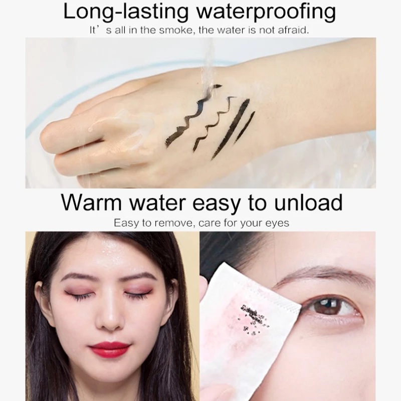 Bút Kẻ Mắt / Bút Kẻ Mắt Dạng Lỏng Màu Đen Nhanh Khô Chống Thấm Nước Lâu Trôi Không Bị Nhòe Dành Cho Người Mới Tập Trang Điểm