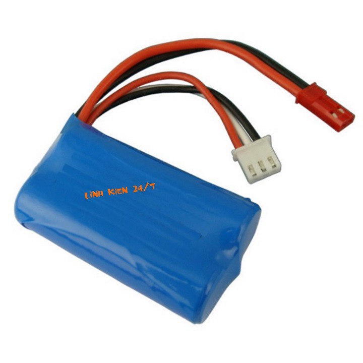 Pin Sạc Lithium 2S 18650 7.4V-8.4V 1500mah