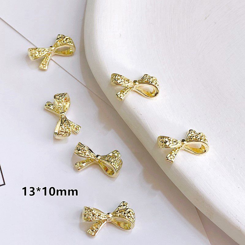 Charm nail giá rẻ-charm nơ  charm kim loại mẫu mới trang trí móng