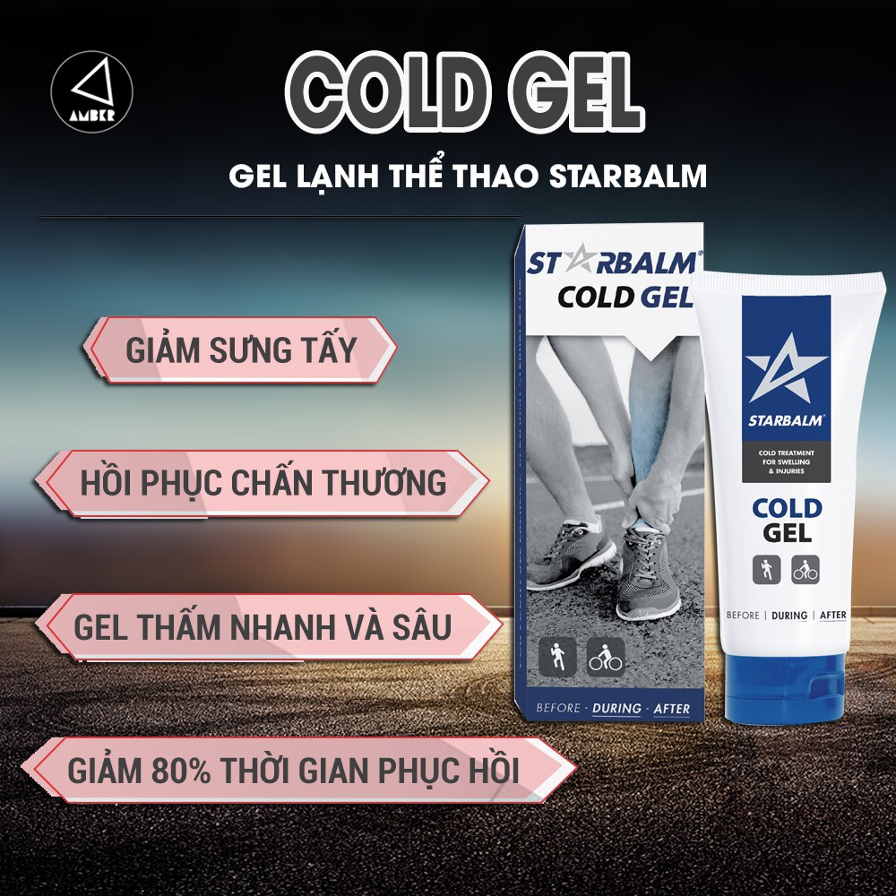 Gel lạnh thể thao Starbalm - Hỗ trợ giảm đau, giảm sưng, mỏi cơ khi vận động, chơi thể thao - Cold gel - AMBERVIETNAM
