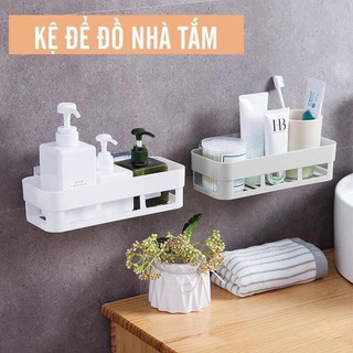 Kệ Nhựa Dán Tường Để Đồ Hình Chữ Nhật
