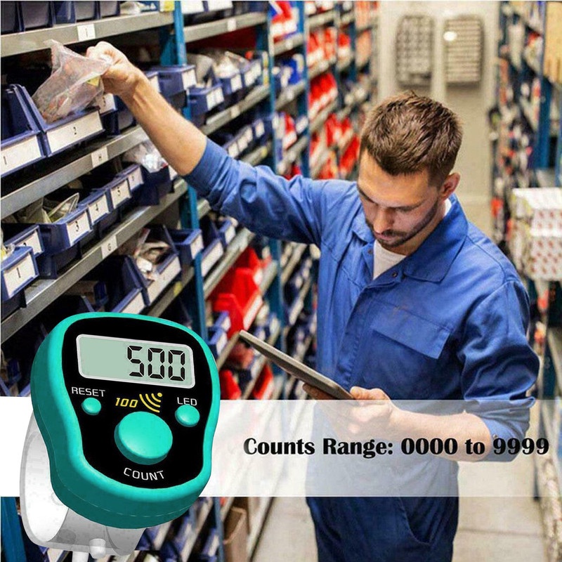 [Sunshine] Máy Đếm Bước Ngón Tay Hiển Thị Màn Hình Kỹ Thuật Số LCD Dạ Quang Chính Xác / Đếm Âm Thanh Phật Giáo