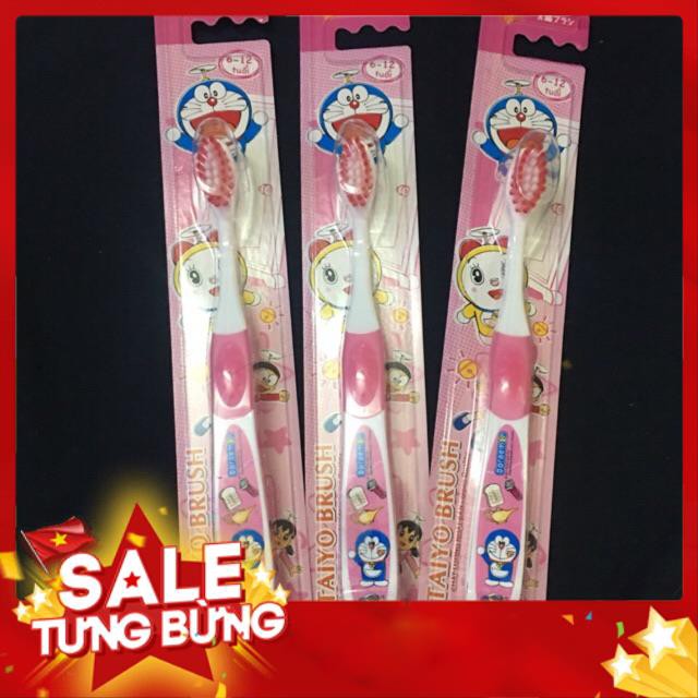 BÀN CHẢI ĐÁNH RĂNG TAIYO DOREMON CHO BÉ 6-12 TUỔI 01