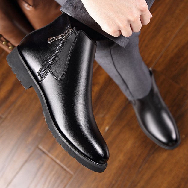 Giày Boot Nam - Chelsea Boots Nam Khóa Kéo WINTER GN339