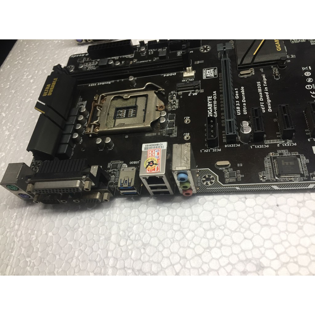 Main Đào Bitcoin Giga Biostar 6 khe cắm H110 B250 Socket 1150