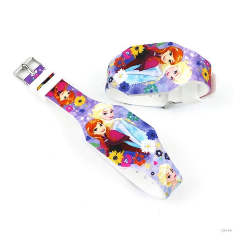 ruiaike  Cartoon Animal Design Silicone LED Light Wristband Simple Watch Children Digital Watch