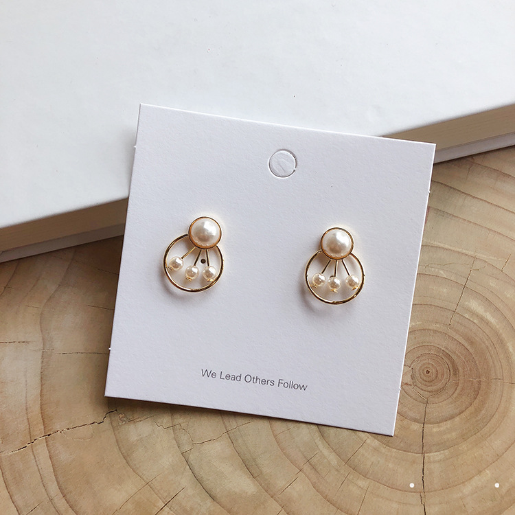 Hoa Tai Dáng Dài Đính Ngọc Trai Nhân Tạo Thời Trang