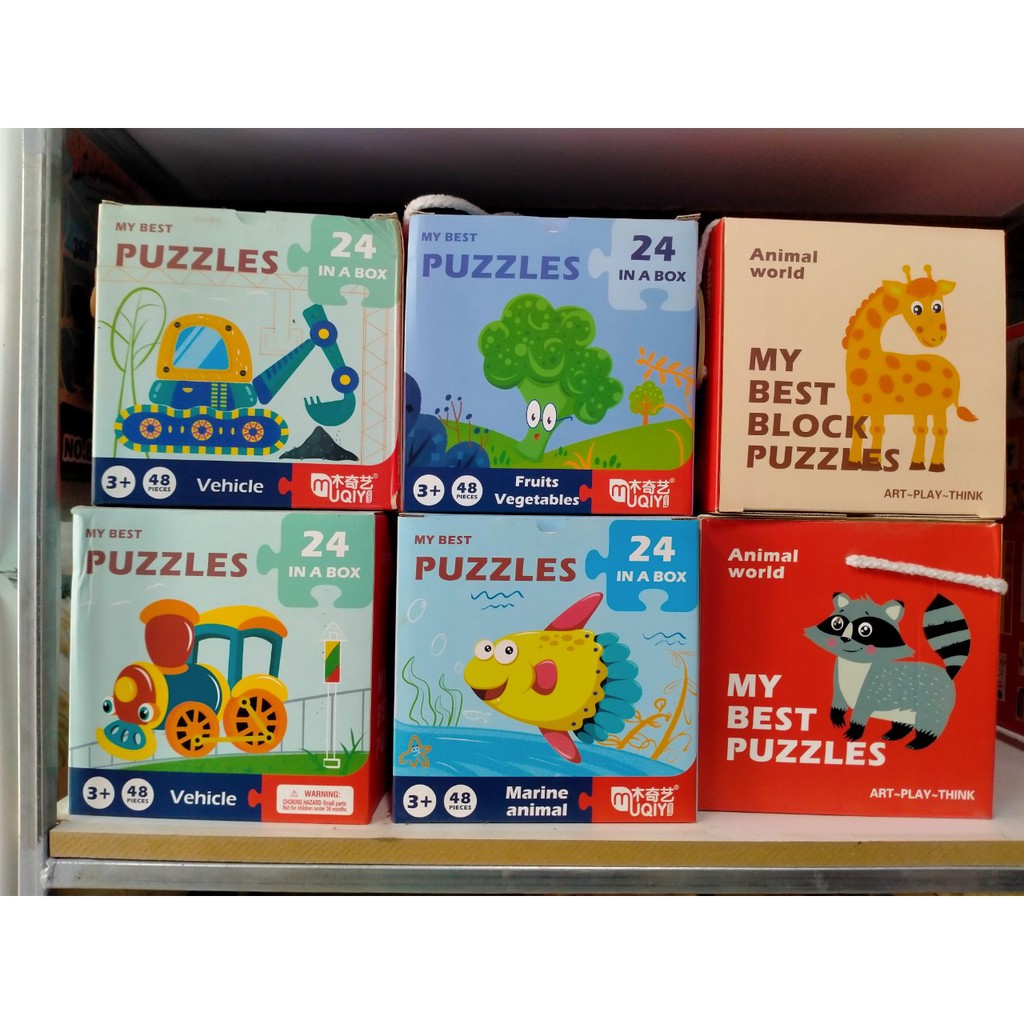 Đồ Chơi Xếp HÌnh Bộ Ghép Hình 2 Mảnh Theo Chủ Đề-My Best Puzzles An Toàn Cho Trẻ Học Tập BEEKISD