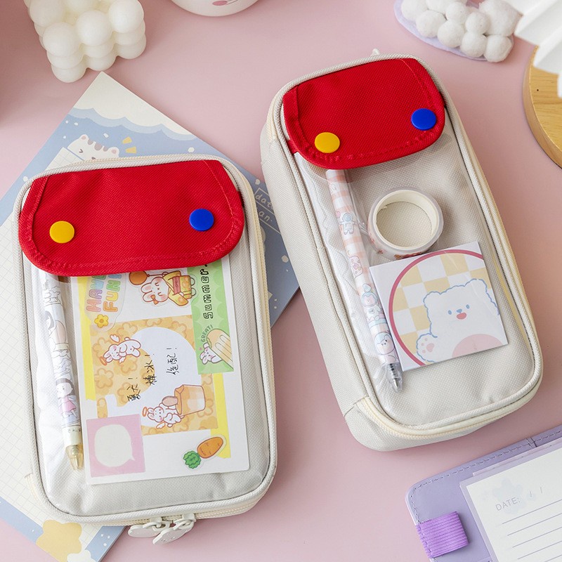 Túi Đựng Bút Đa Năng Sức Chứa Lớn Chống Bụi Bẩn Dành Cho Trẻ Em