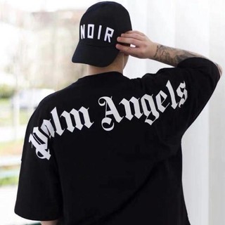 Áo thun in chữ palm angel cottonáo thun form rộng unisex, áo thun nam nữ đẹp