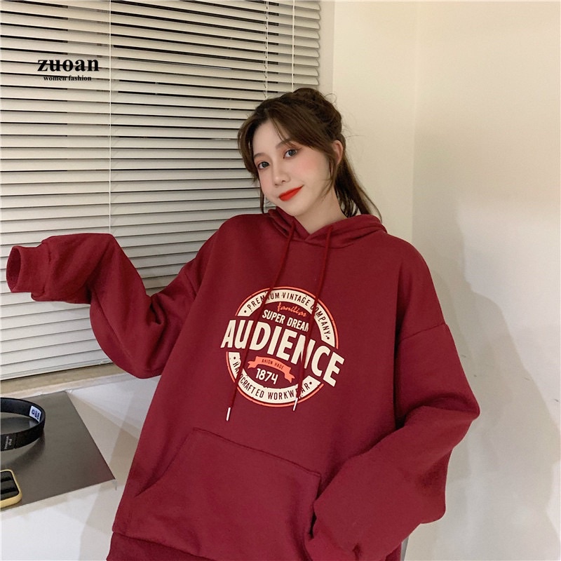 Áo Hoodie AUDIENCE Logo Chữ Tròn Form Rộng Tay Bồng, Áo Hoodie Unisex Form Rộng Nhiều Màu | BigBuy360 - bigbuy360.vn