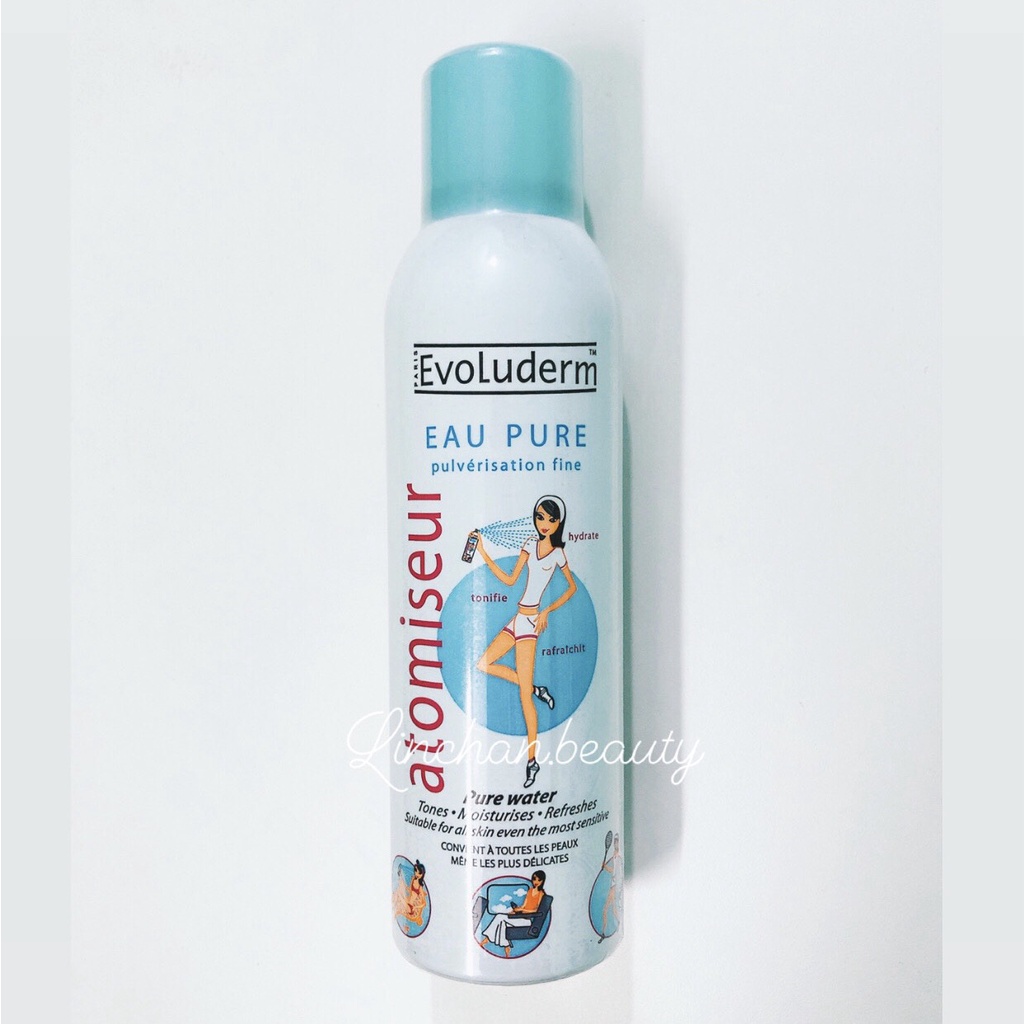 Xịt khoáng Evoluderm Atomiseur Eau Pure Pháp 150ml