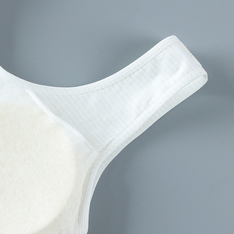 Brroa Áo Ngực Thể Thao Cotton Dây Bản Rộng In Họa Tiết Sọc Có Đệm Tháo Rời Được Cho Tuổi Teen / Bé Gái