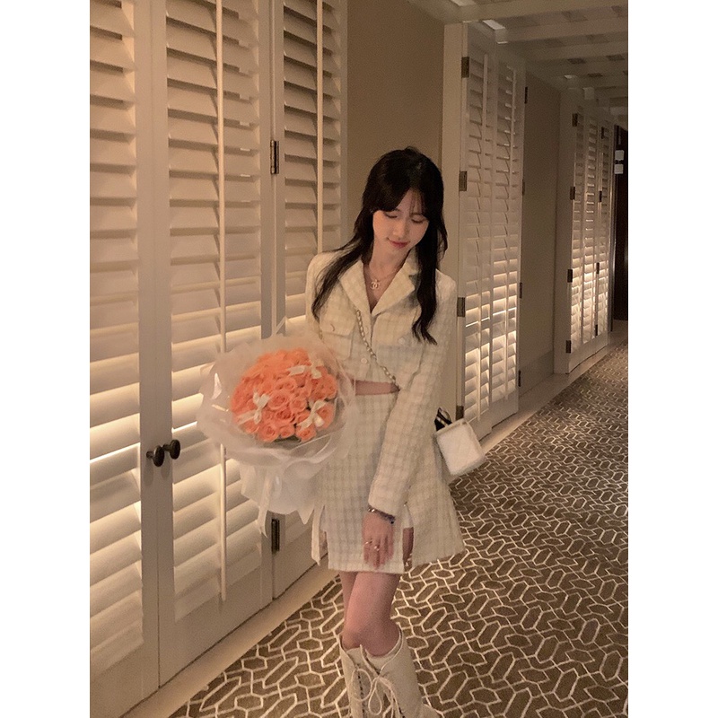 SET DẠ TWEED KÈM CHÂN VÁY SIÊU XINH THỜI TRANG NỮ THU ĐÔNG