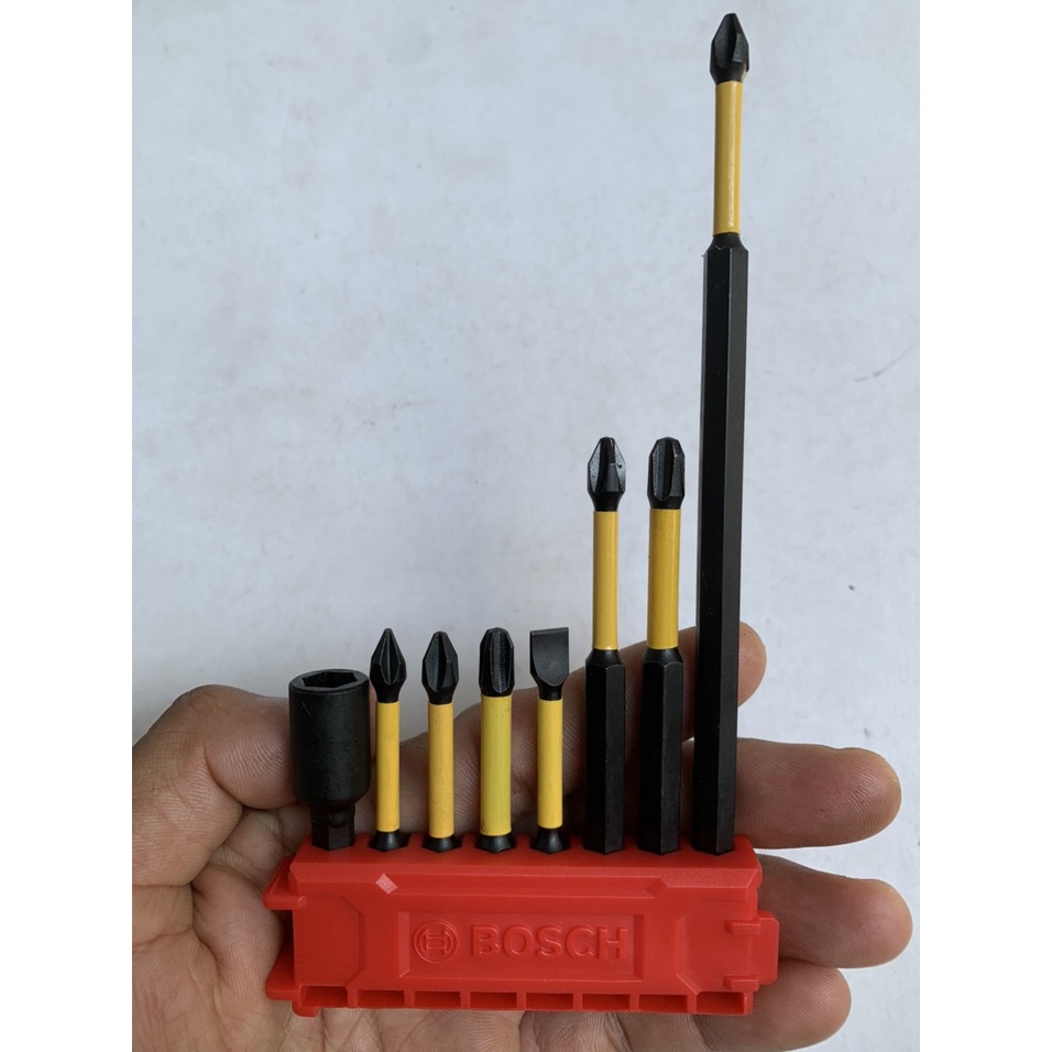 Bộ 8 món mũi vít - đầu bắn tôn Dewalt đen vàng chính hãng