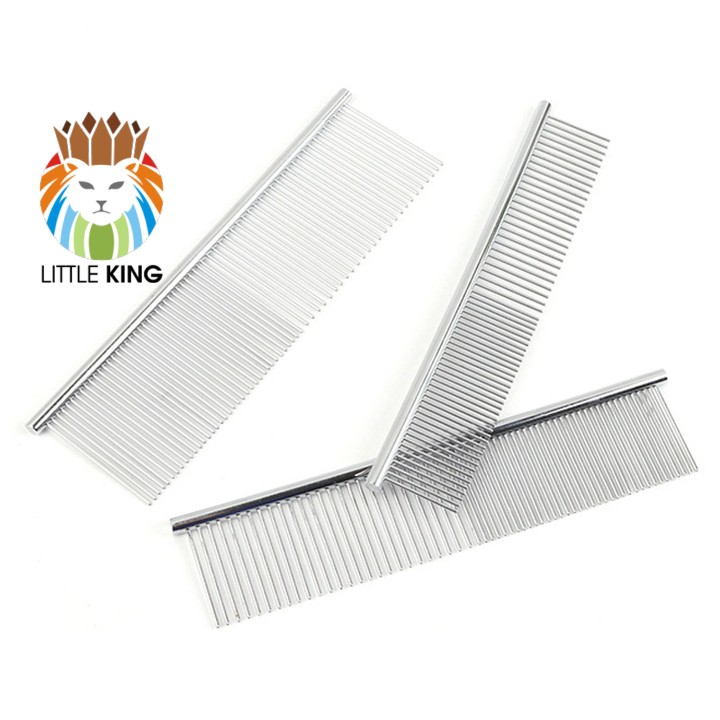 Lược chải lông cho chó mèo chất liệu inox không gỉ Little King giúp gỡ rối lông cho thú cưng