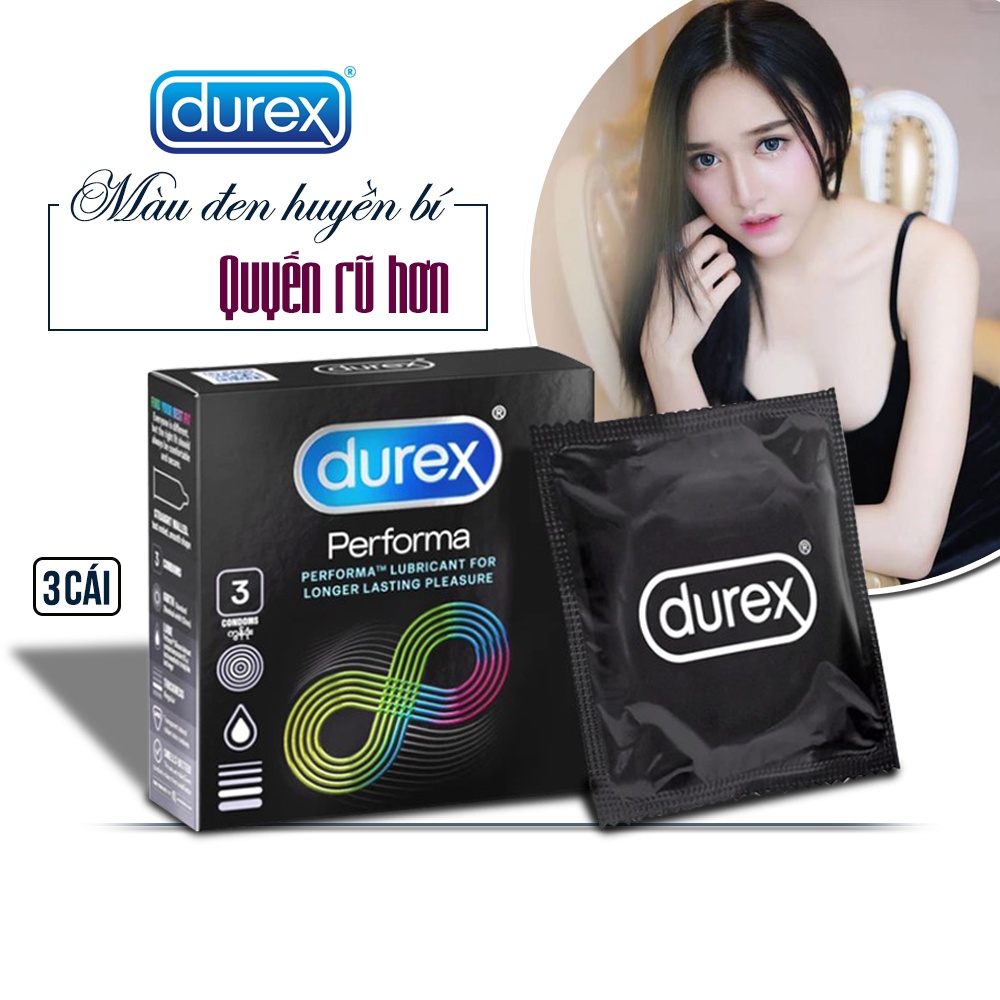 [Mua 5 Tặng 2] Bao Cao Su Durex [Hộp 3 Cái] Đủ Các Loại Gồm: #invisible, #Performa, #Pleasuremax, #Kingtex, #Fetherlite