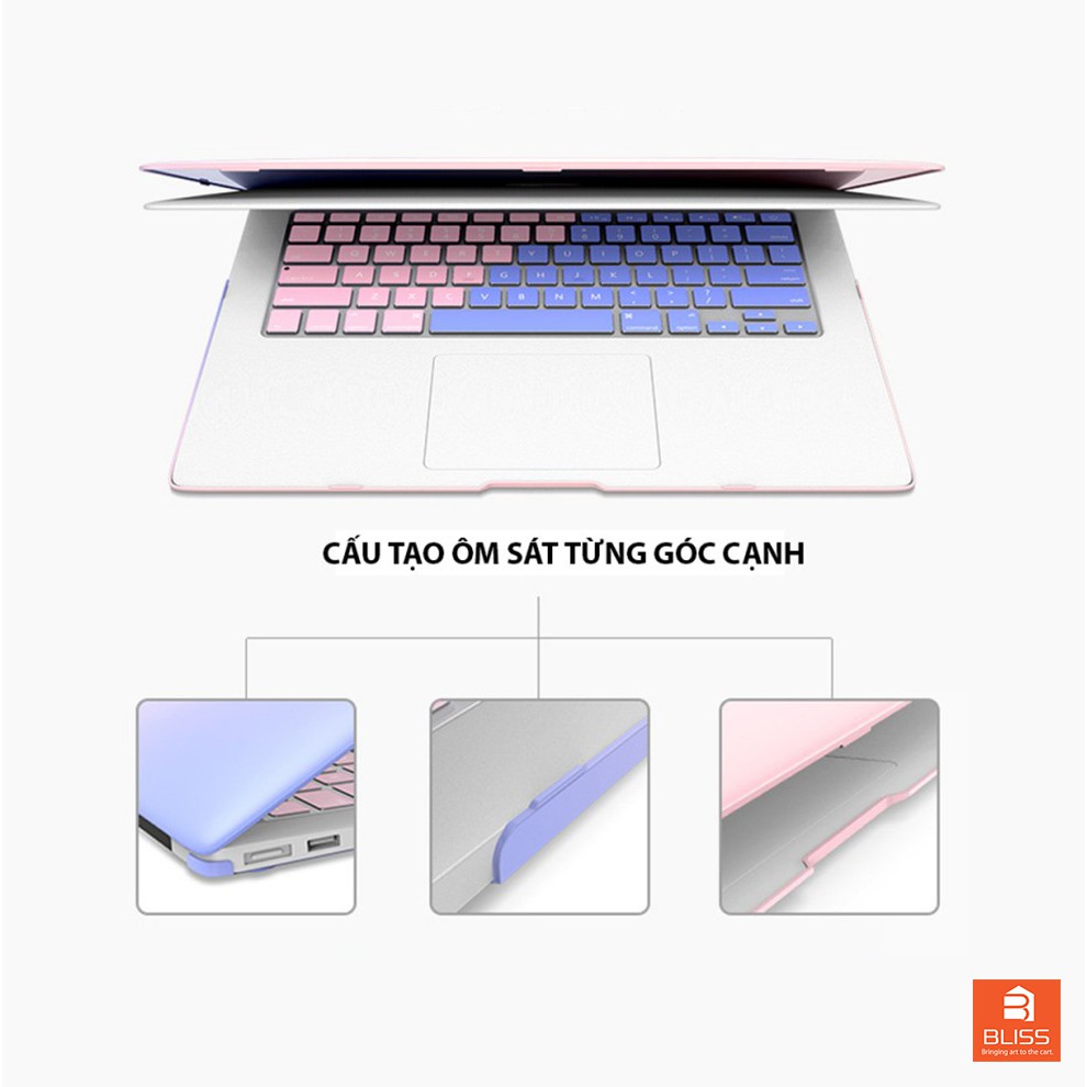 Ốp - Case Macbook, bảo vệ vỏ laptop chống xước, va đập, màu tương phản đầy đủ inch các dòng Macbook