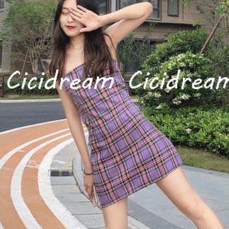 váy-đầm 2 dây kẻ caro buộc eo (ảnh thật / sẵn), váy-đầm 2 dây kẻ caro nhiều màu | BigBuy360 - bigbuy360.vn