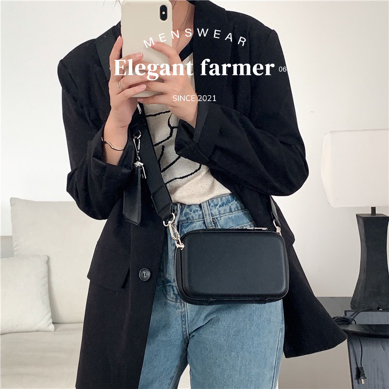 Túi đeo chéo + card wallet phong cách Hàn Quốc dành cho Nam & Nữ EF