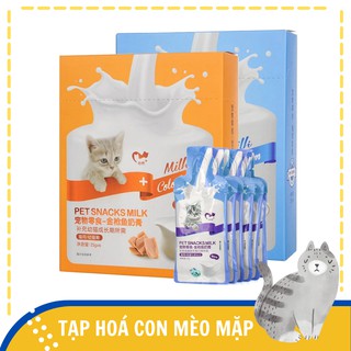 Súp kem sữa cho mèo con, mèo lớn đang trong đợt điều trị, tiêm phòng