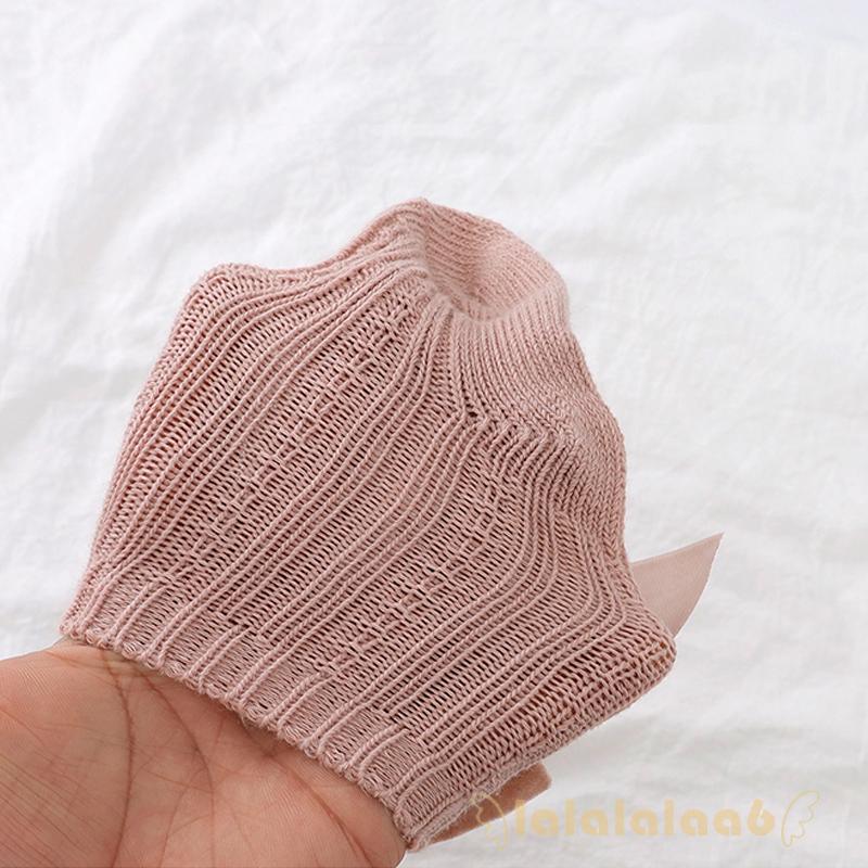 Tất Cotton Màu Hồng / Xám / Be / Cà Phê Dễ Thương Cho Bé Laa6