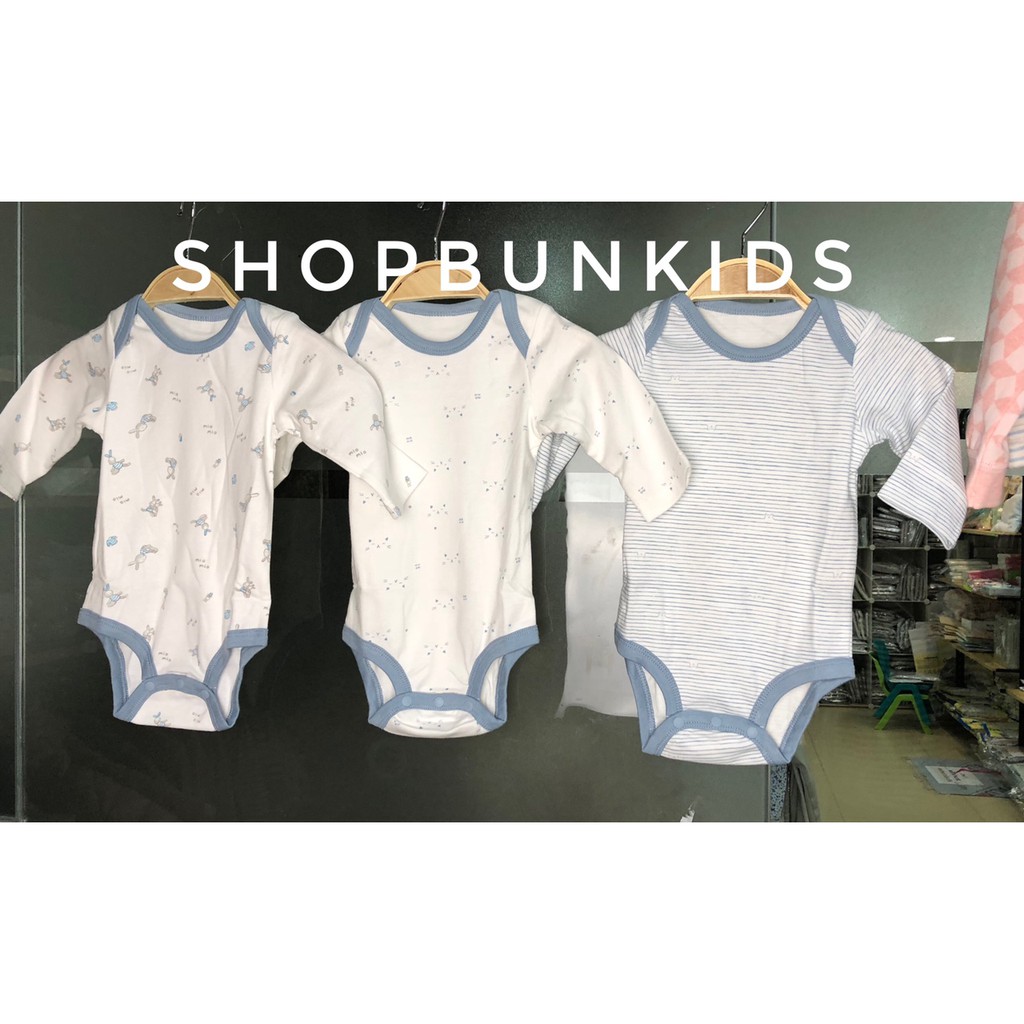 Bodysuit Mio cotton dày thu đông cúc bấm