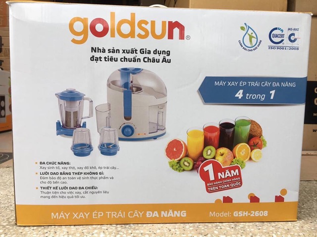 Máy xay ép đa năng GOLDSUN 4in1 GSH-2608