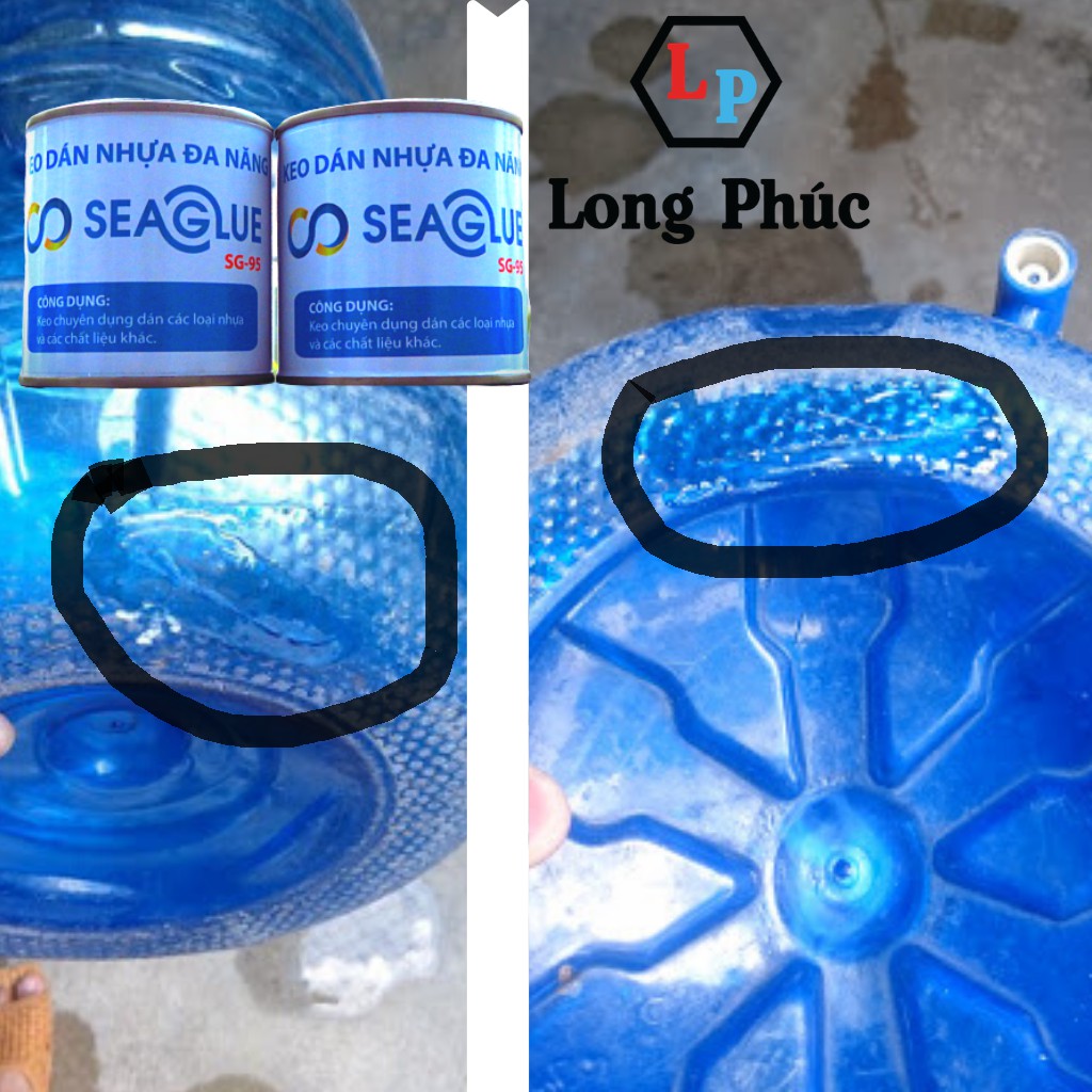 4 lọ Keo Dán Bình Nước Seaglue SG-95|Trong Suốt, Chịu Nước, Chịu Nhiệt, Dính Chắc|Lọ 300gr|Long Phúc