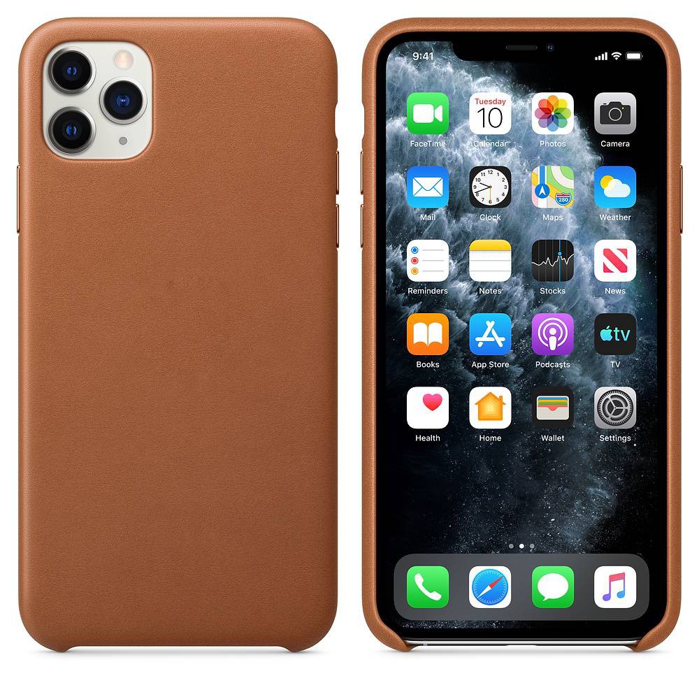 Ốp lưng da Leather Case chống sốc cho iPhone 11 Pro (siêu mềm mịn, chống sốc tốt, bảo vệ tuyệt đối) - Hàng nhập khẩu