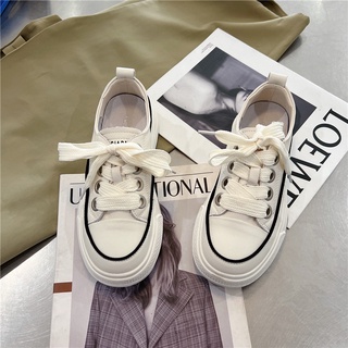 Giày thể thao sneaker nữ màu trắng đế 3 phân (ảnh thật ở cuối)