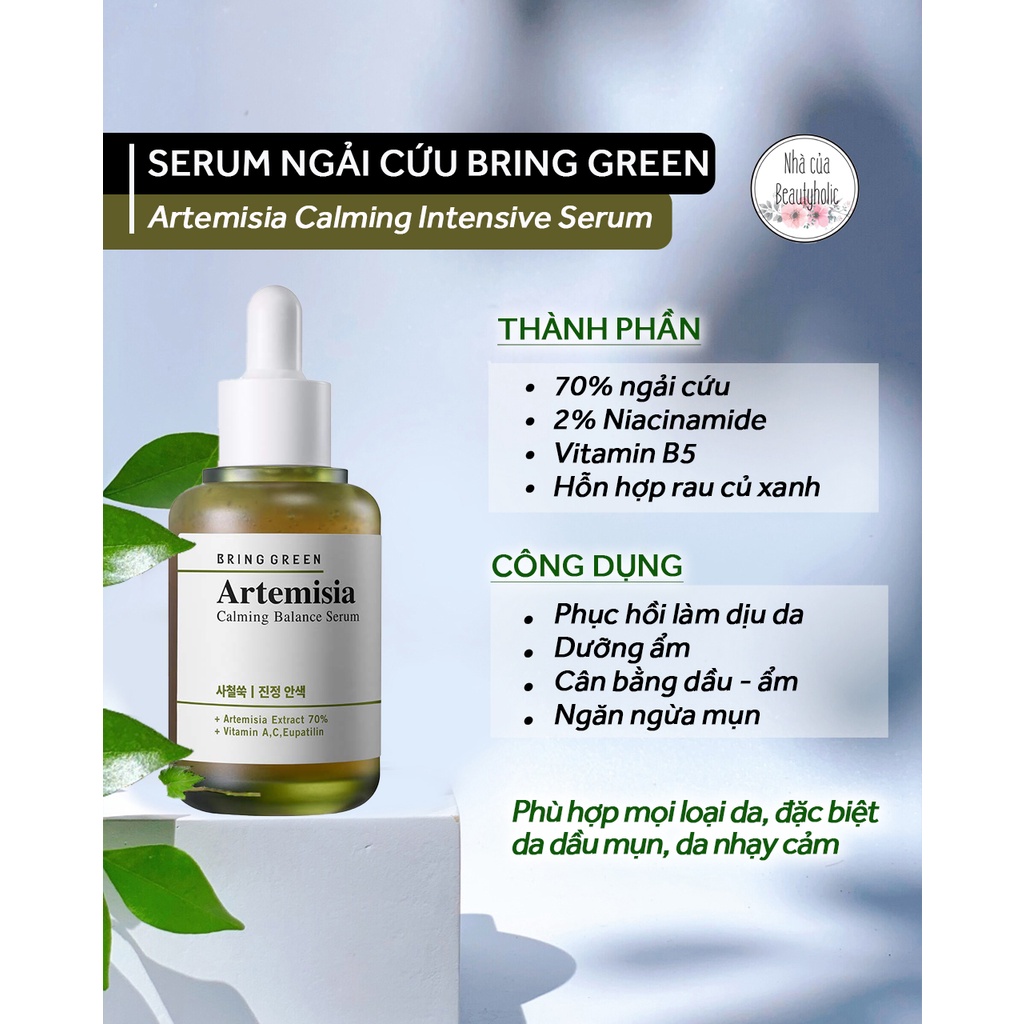 Serum ngải cứu BRING GREEN ARTEMISIA CALMING INTENSIVE SERUM