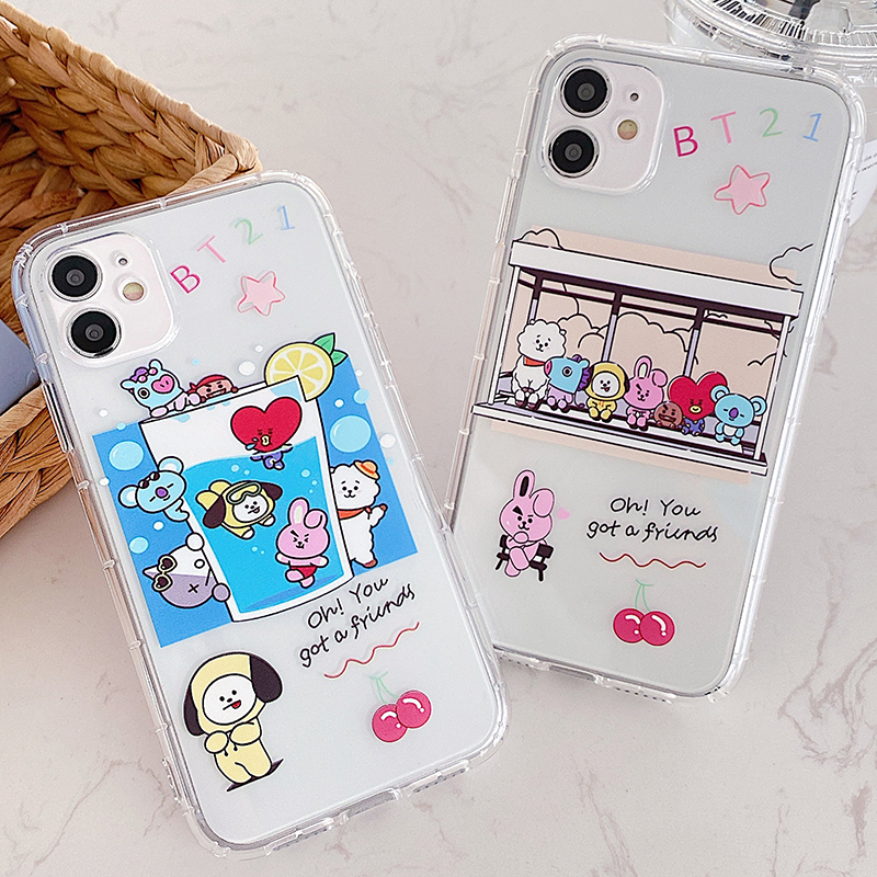 Ốp Điện Thoại Mềm BTS BT21 Cho Samsung A42 5g A12 M51 A02S A21S A71 A51 A70 A50 A50S A30S A30 A20 A10 A7 2018 J7 Prime | BigBuy360 - bigbuy360.vn