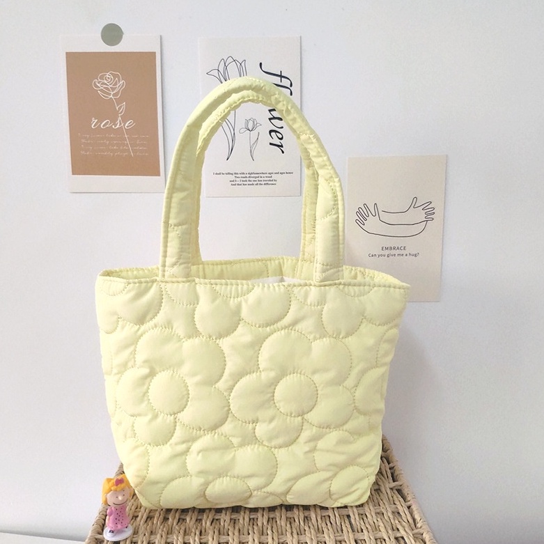 Túi xách đựng bữa ăn trưa màu trơn thời trang cao cấp cho nữ