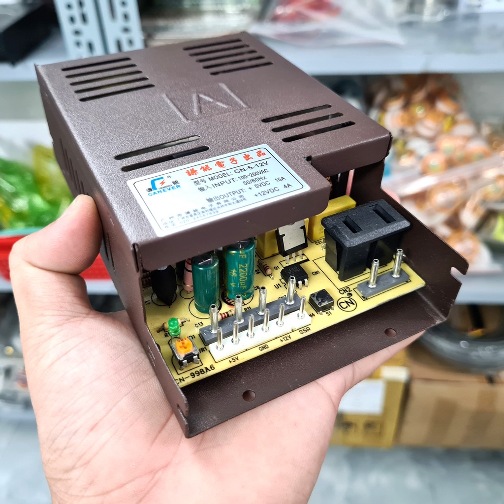 Nguồn 5v 12v cho máy game chơi thẻ xu
