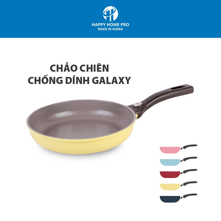 Chảo chiên chống dính Happy Home Pro Galaxy size 26cm (xanh pastel/ hồng/ vàng / đỏ)