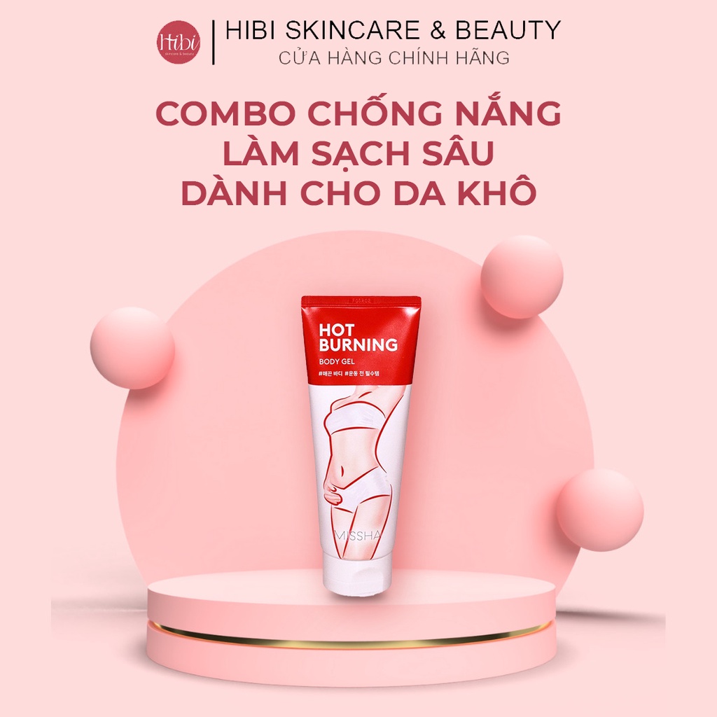 Kem Tan Mỡ Bụng, Đùi, Bắp Tay - Kem Tan Mỡ Missha Hot Burning Perfect Body Gel Hàn Quốc