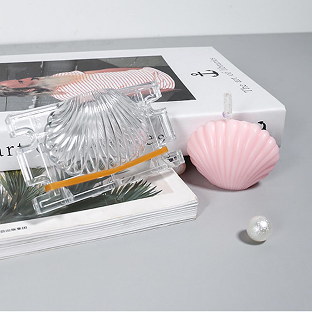 Khuôn Làm Bánh / Xà Phòng / Nến Hình Vỏ Sò 3D Bằng Silicone