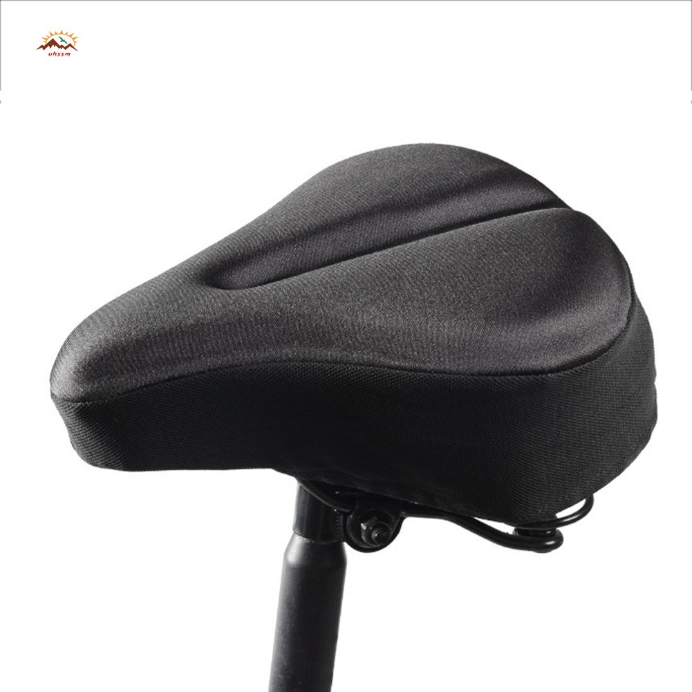 CSC Gel Bike Seat Cover Exercise Bike Seat Cushion Cover Pad Extra Soft Gel Bicycle Seat Bike Saddle Cushion @VN