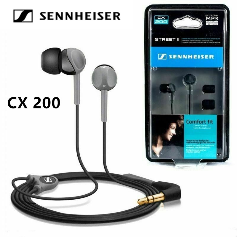 Sennheiser CX200 Street II Tai nghe có dây 3,5 mm Tai nghe thể thao Chạy bộ Tai nghe HIFI cho iPhone