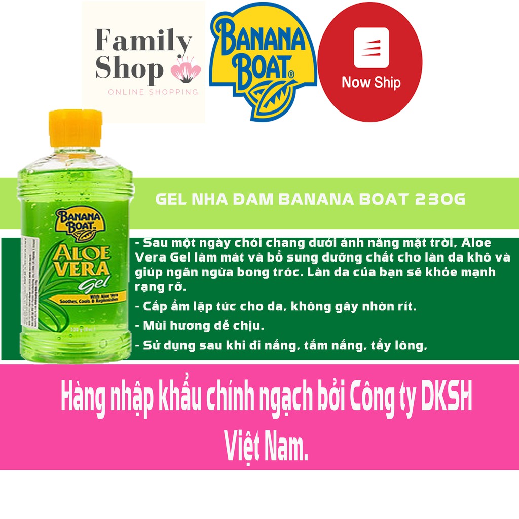 [ Giao Nhanh Trong 2h] 1 GEL DƯỠNG DA NHA ĐAM-BANANA BOAT.