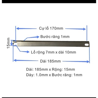Dao cắt máy đóng gói loại siêu nhuyễn chữ I dài 185mm